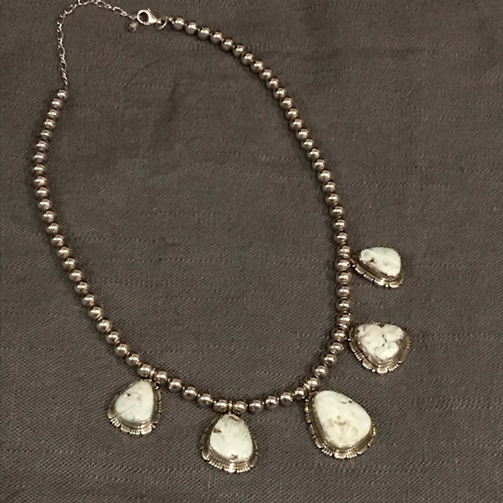 SOLD Dry Creek Turquoise Sterling Necklace